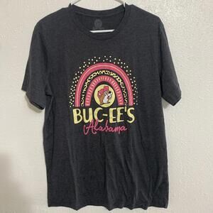 Buc-ees Alabama Beaver Graphic T-Shirt Adult Large Short Sleeve